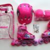 Patines 2 en 1 para niña kit completo de protección