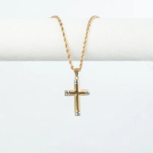 Dije Cruz Cuadros Oro Laminado 18k