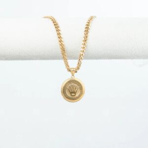 Dije Corona Oro Laminado 18k