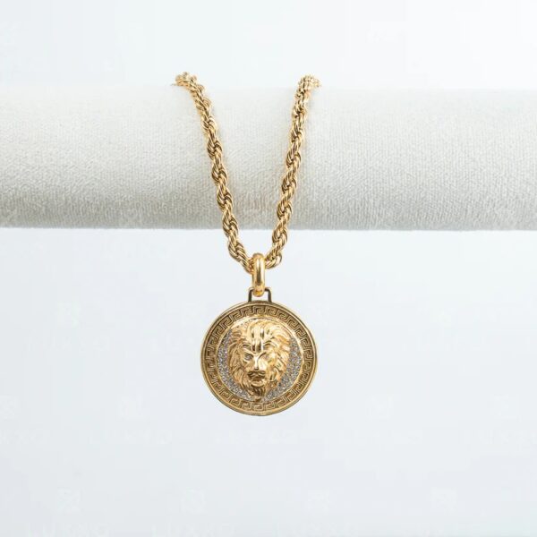 Dije León Oro Laminado 18k