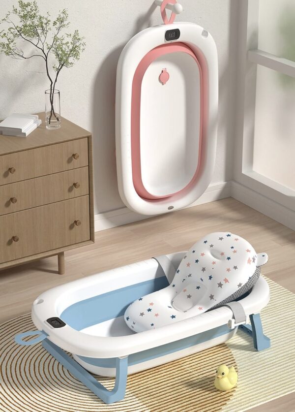 Bañera Plegable con Cojín Ergonómico + Termómetro |sencilla