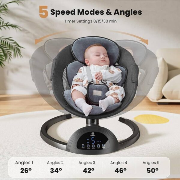 Silla Eléctrica Para Bebe Lujoso, Suave y Transpirable