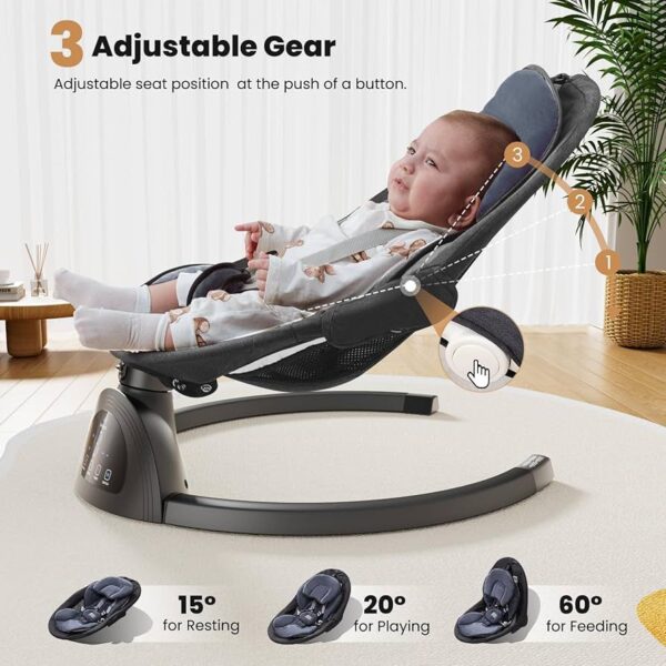 Silla Eléctrica Para Bebe Lujoso, Suave y Transpirable
