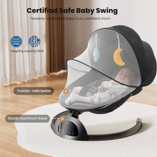 Silla Eléctrica Para Bebe Lujoso, Suave y Transpirable