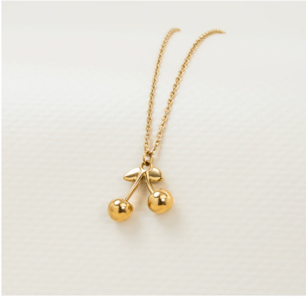 Cadena Cherry Mujer - - Oro Laminado 18k