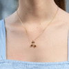 Cadena Cherry Mujer - - Oro Laminado 18k