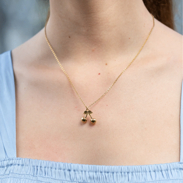 Cadena Cherry Mujer - - Oro Laminado 18k