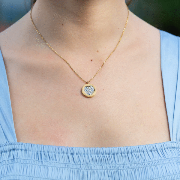 Cadena Corazón Redondo Mujer