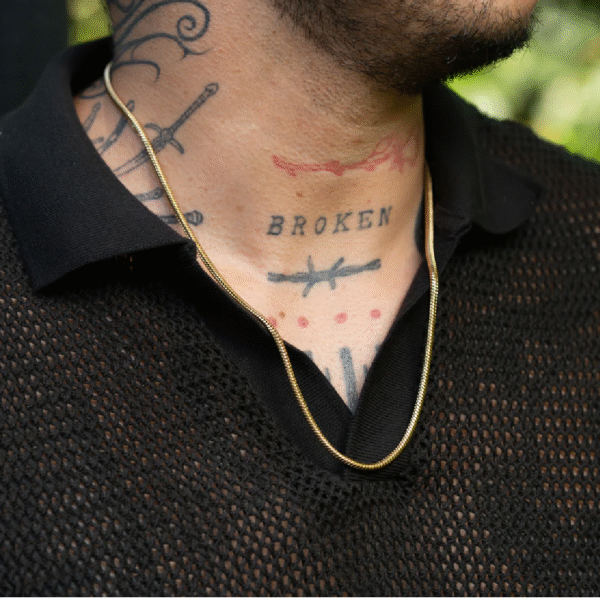 1755047719Cordón2 Cadena Cordón Hombre - Oro Laminado 18k