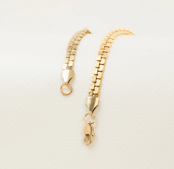 1755176400bloques Pulsera Bloques Hombre -Oro Laminado 18K