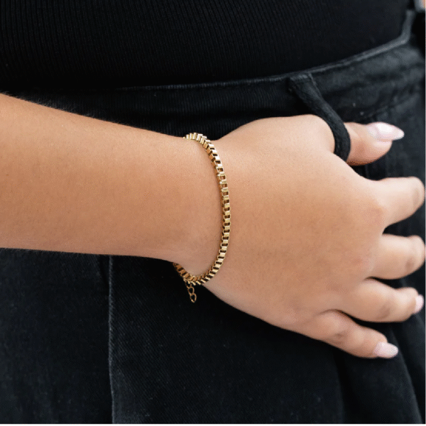Pulsera Box Mujer - Oro Laminado 18k