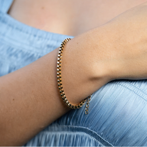 Pulsera Box Mujer - Oro Laminado 18k