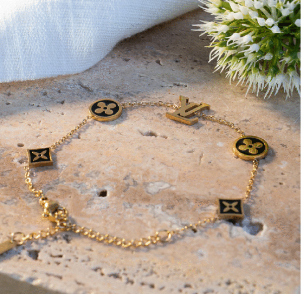 17552637551eee Pulsera Mujer LV Trebol - Ref114