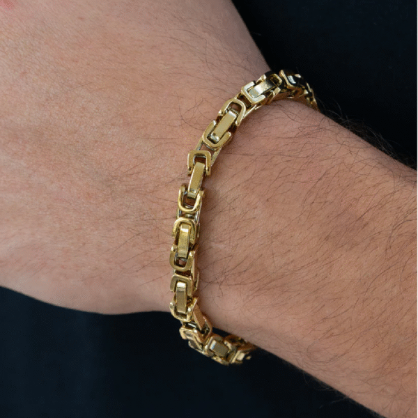 Pulsera Rustica - Oro laminado 18K