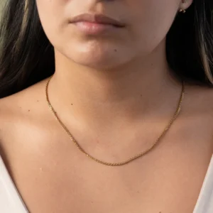 Cadena China Mujer- Oro laminado 18K