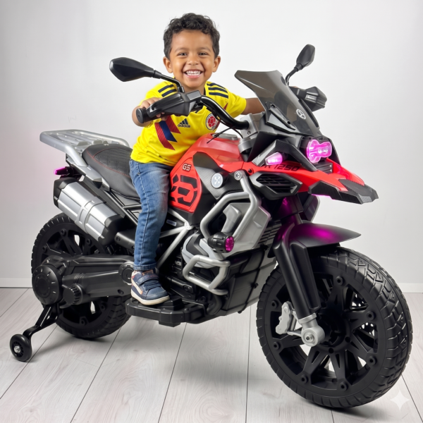 roja Moto eléctrica Gs Para Niños De 3 a 7 Años