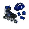 Patines En Linea Para Niños Con Kit De Proteccion 27-30 Azul
