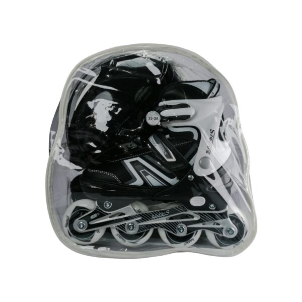 Patines En Linea Para Niños Con Kit De Proteccion 27-30 Negro