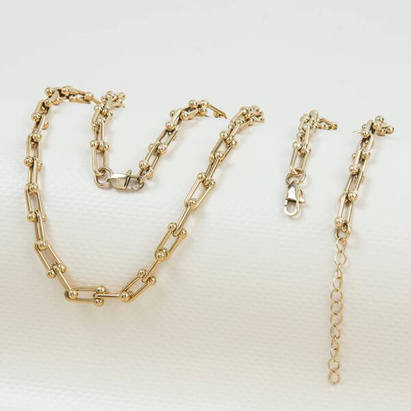 Combo Cadena y Pulcera Ancla - Oro Laminado 18k