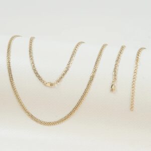 Cadena y Pulcera Entrelazada en Oro Laminado 18k