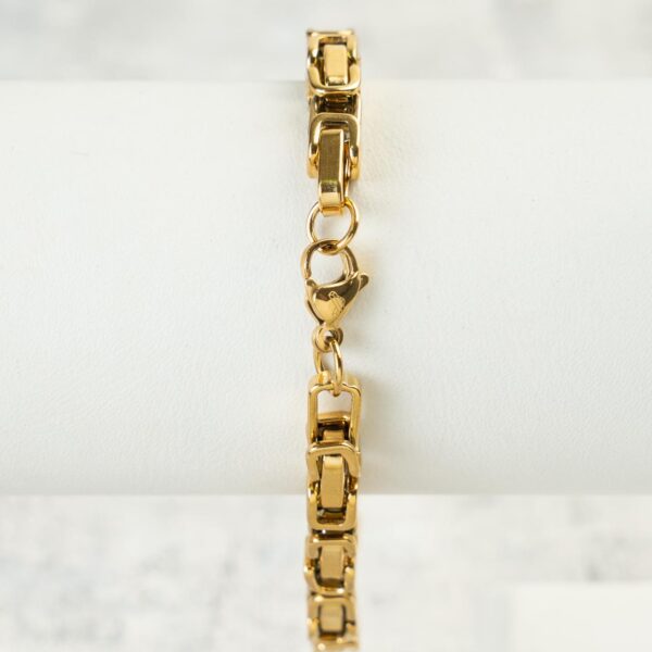 Combo Cadena y Pulcera Rústica Mujer en Oro Laminado 18k