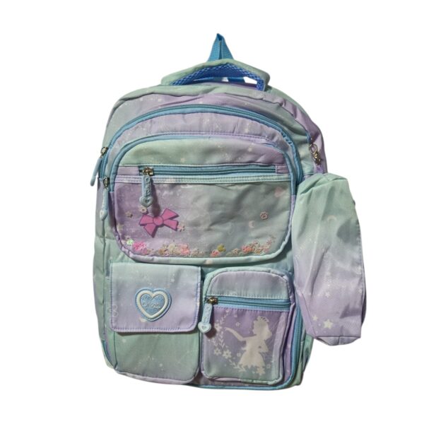 Morral Escolar Para Niña Morado con Cartuchera | Diseño Tierno y Funcionalidad Total