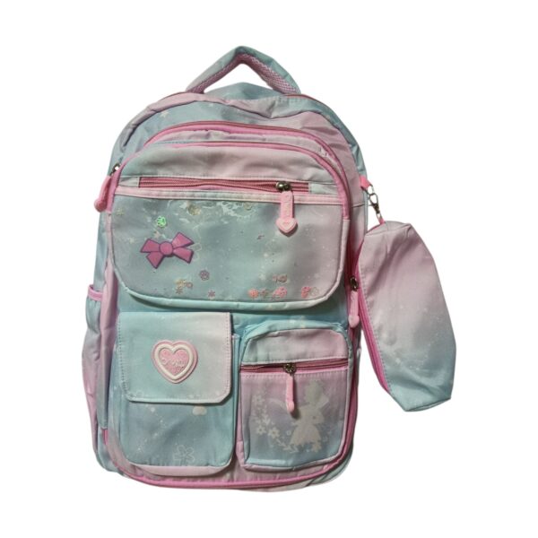 Morral Escolar Para Niña Rosado con Cartuchera | Diseño Tierno y Funcionalidad Total