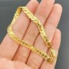 Pulsera Hombre de Oro Laminado en 18k – Diseño Espiga