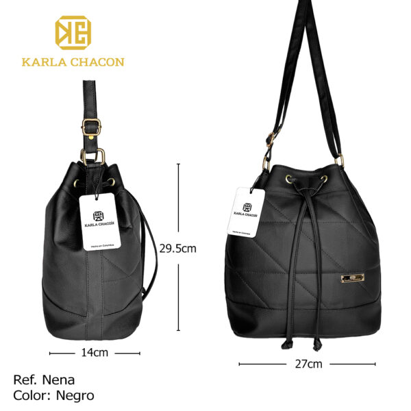 Bolso Dama Karla Chacon Nena Negro