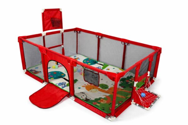 1769800545CORRAL ROJO 5 Corral De Juegos Para Bebe Grande Con 20 pelotas ref2063861