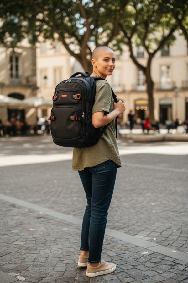 Morral Ejecutivo Negro con Clave