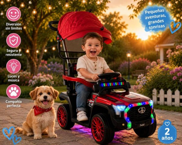 toyota--- Montable Eléctrico Toyota Infantil Control Remoto Aplicación Para Manejar por Celular.