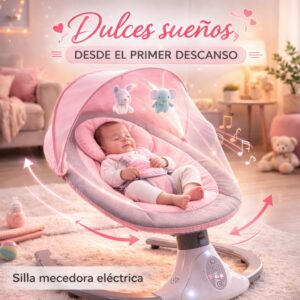 Silla Electrica Bebes Descanso Profundo ref2096007 Rosado