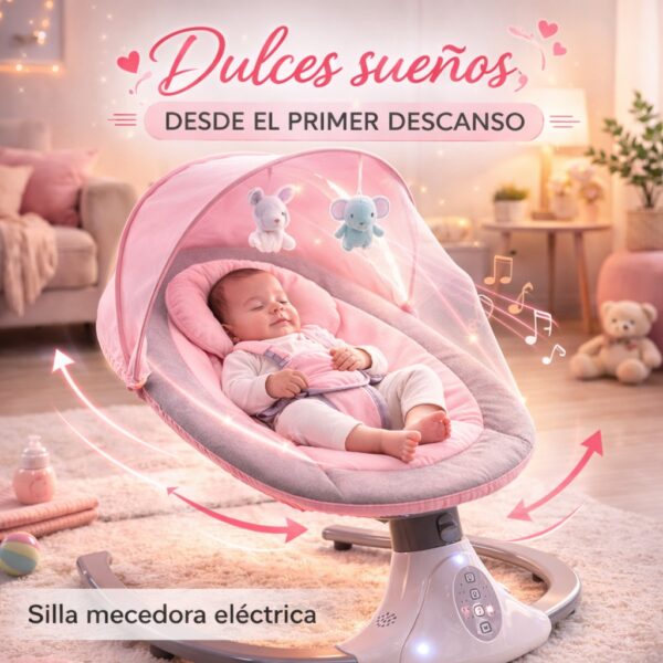 Silla Electrica Bebes Descanso Profundo ref2096007 Rosado