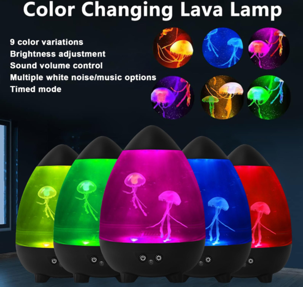 Lampara Medusas Relaxing Sonidos Y Color