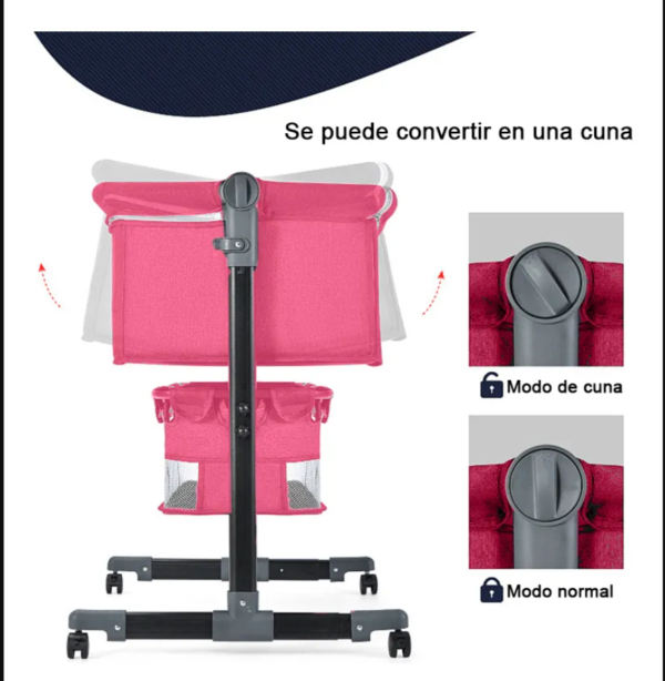 177505816516 Cuna Colecho Bebes Color Rosa