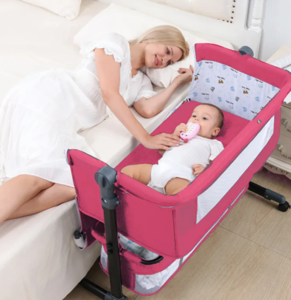 177505816617 Cuna Colecho Bebes Color Rosa