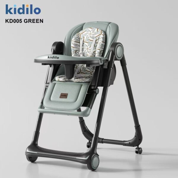 Comedor Estampado Kidilo – Silla Alta Reclinable Ajustable para Bebé