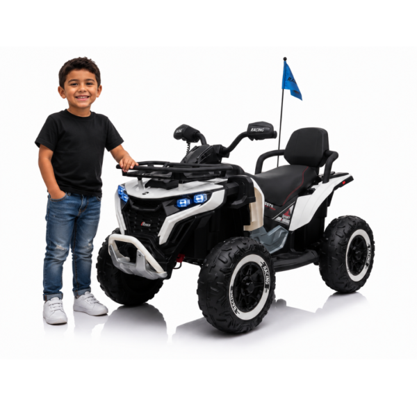 Cuatrimoto Eléctrica Infantil 4×41 Cuatrimoto Eléctrica Infantil 4x4 12V con Control Remoto y Luces LED