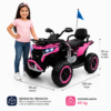 Cuatrimoto Eléctrica Infantil 4×441 Cuatrimoto Eléctrica Infantil 4x4 12V con Control Remoto y Luces LED