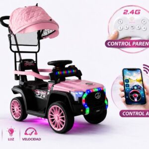 Montable Eléctrico Toyota Infantil Control Remoto Aplicación Para Manejar por Celular.