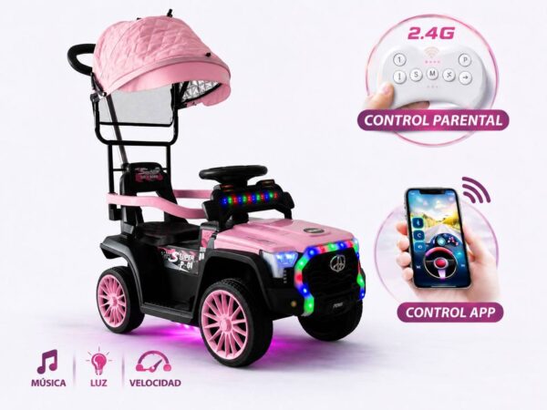 toyota1-- Montable Eléctrico Toyota Infantil Control Remoto Aplicación Para Manejar por Celular.
