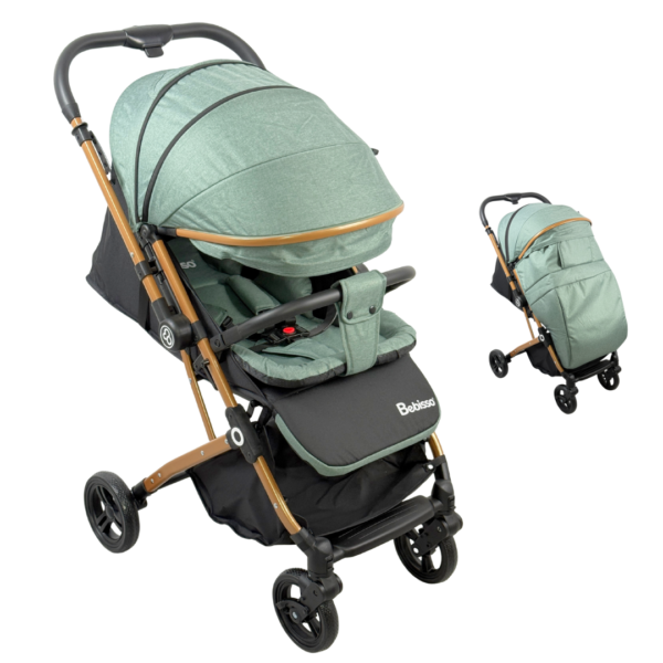 COCHE MALETA BEBISSO Coche Maleta Bebisso Reversible con Ropón – Elegancia y Seguridad en Cada Paseo