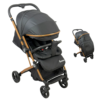 COCHE MALETA BEBISSO1 Coche Maleta Bebisso Reversible con Ropón – Elegancia y Seguridad en Cada Paseo