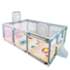 Corral de Juegos3 Corral de Juegos 180x120x60 con Tapete y 20 Pelotas – Diversión Segura para Bebés