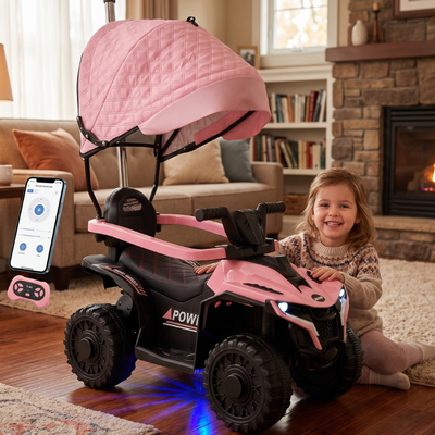 Cuatrimoto Montable 6V para Niños 1–4 Años con Control Remoto