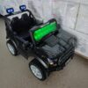 Carro montable negro Carro Eléctrico Infantil 12V Con Control Remoto y Luces LED