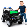 Carro montable niños negro Carro Eléctrico Infantil 12V Con Control Remoto y Luces LED