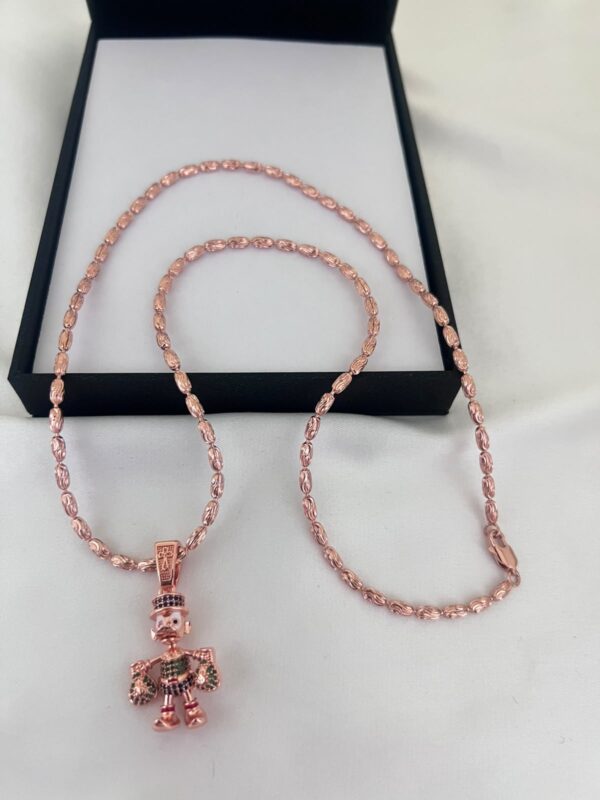 Cadena Rústica Oro Rosa 18K Cadena Rústica Oro Rosa 18K | Estilo Clásico Tío Rico