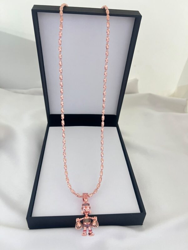 Cadena Rústica Oro Rosa Cadena Rústica Oro Rosa 18K | Estilo Clásico Tío Rico